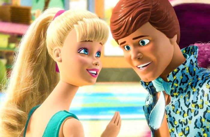 Escena de Toy Story donde Barbie conoce a Ken